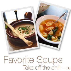 Favorite Soups. Take off the chill.